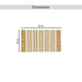 Eileen Recycle Dhurrie With Fringe 60X90Cm - Mustard Pan Home