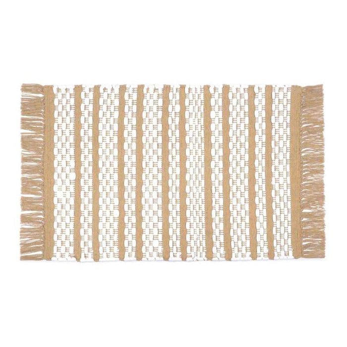 Eileen Recycle Dhurrie With Fringe 90X150Cm - Beige Pan Home
