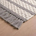 Eileen Recycle Dhurrie With Fringe 90X150Cm - Grey Pan Home