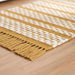 Eileen Recycle Dhurrie With Fringe 90X150Cm - Mustard Pan Home