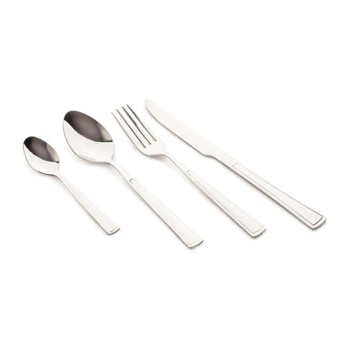 Elaina 24-Piece Cutlery Set - Chrome Pan Home