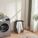 Eleanor Laundry Hamper With Wooden Lid 36X26X49Cm-Grey Pan Home