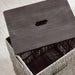 Eleanor Laundry Hamper With Wooden Lid 36X26X49Cm-Grey Pan Home