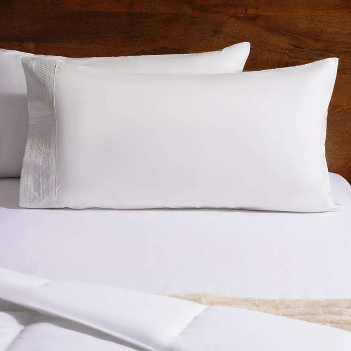 Elegance 2-Piece Pillow Case Set 50X90Cm - Pale Blue