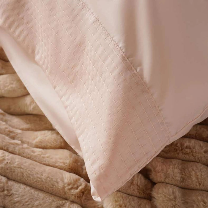 Elegance 3-Piece Duvet Cover Set 135X200Cm - Peach