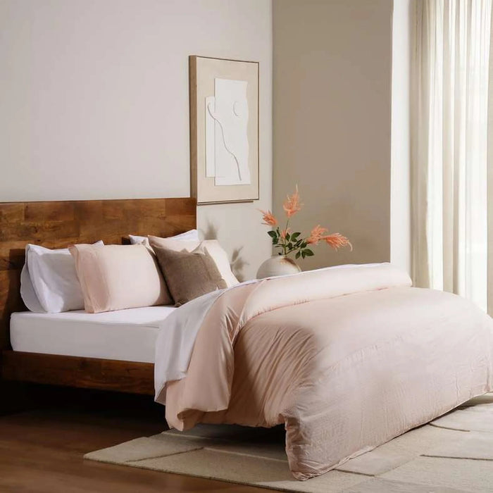 Elegance 3-Piece Duvet Cover Set 160X200Cm - Peach