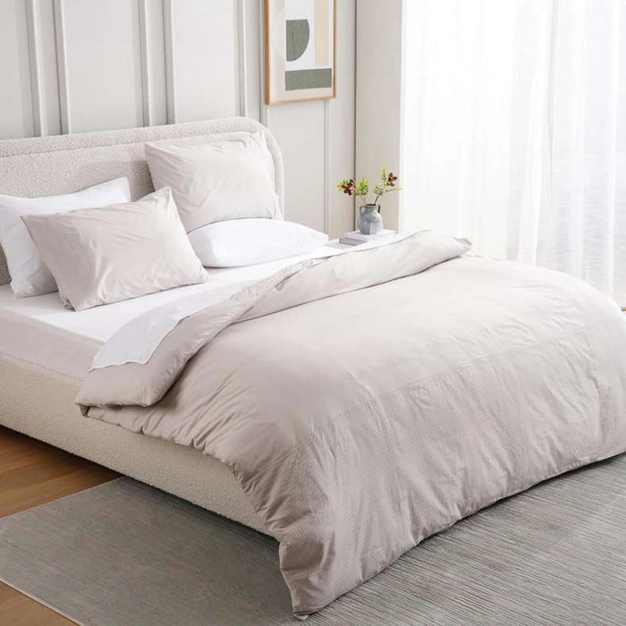 Elegance 3-Piece Duvet Cover Set 200X200Cm - Grey
