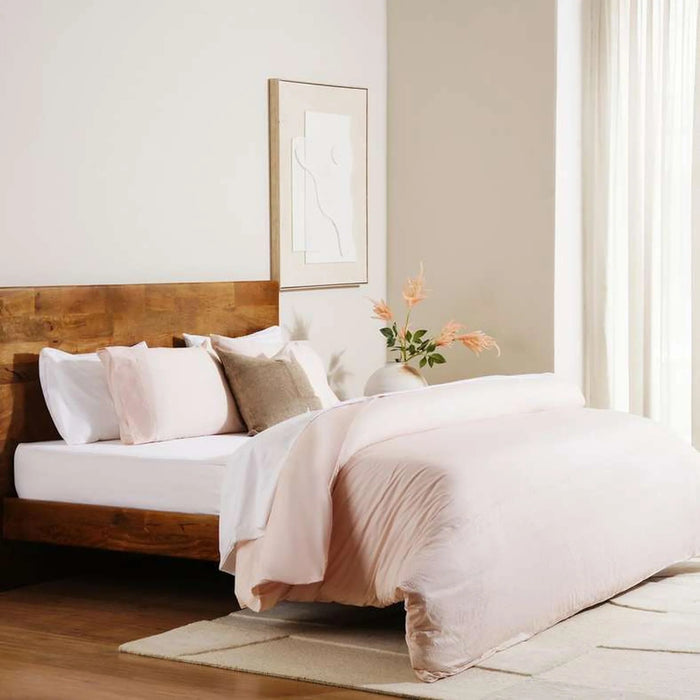 Elegance 3-Piece Duvet Cover Set 230X220Cm - Peach