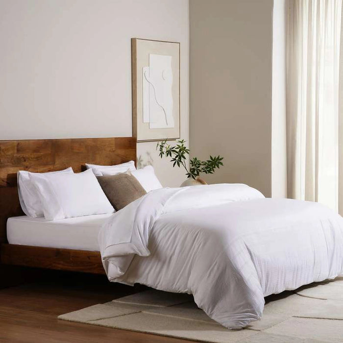 Elegance 3-Piece Duvet Cover Set - White