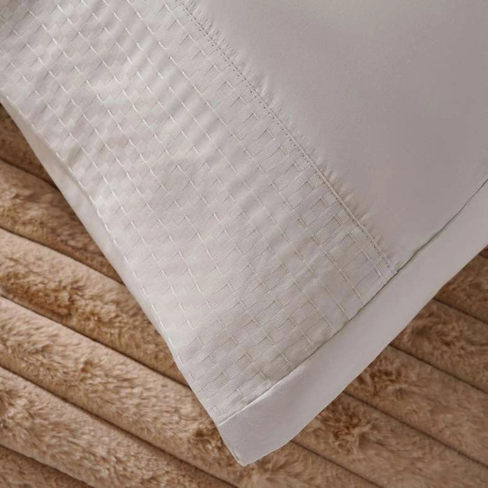 Elegance 3-Piece Duvet Cover Set 260X220Cm - Pale Blue