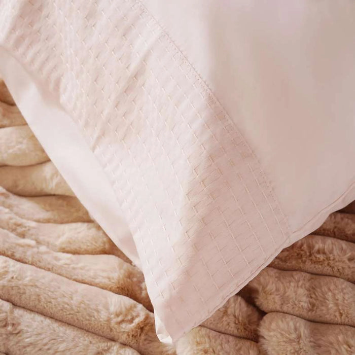 Elegance 3-Piece Duvet Cover Set 260X220Cm - Peach