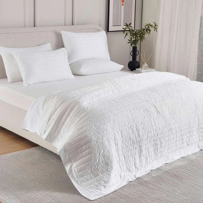Elegance 3-Piece Queen Bedspread 220X240Cm - White