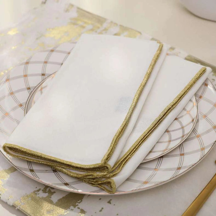Elegance 4-Piece Napkin Set 45X45Cm-Gold
