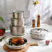 Elegance 9-Piece Cookware Set -Chrome Pan Home