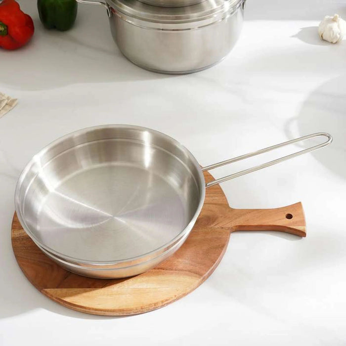 Elegance 9-Piece Cookware Set -Chrome Pan Home
