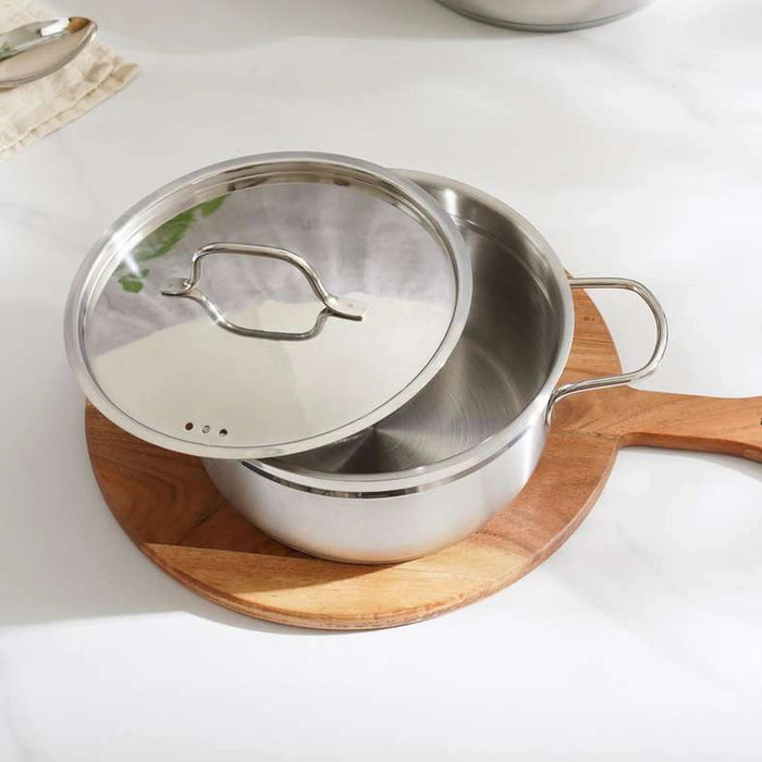 Elegance 9-Piece Cookware Set -Chrome Pan Home
