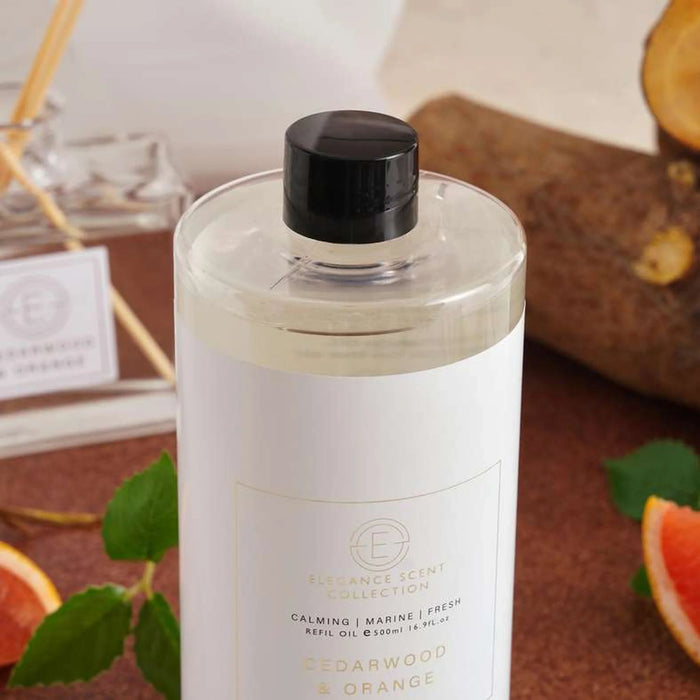 Elegance Cedarwood Orange Refill Oil 500Ml - Grey