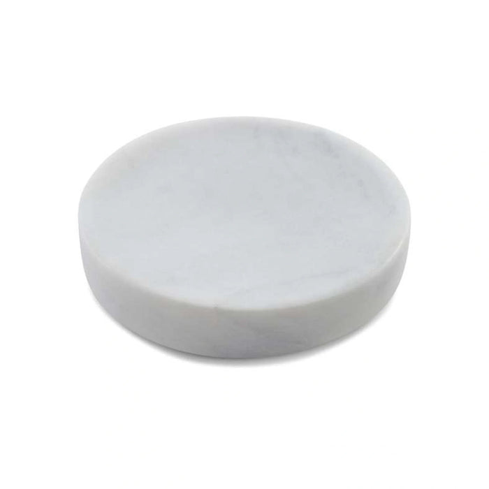 Elegance Marble Soap Dish Dia12.7X2.5Cm - White Pan Home