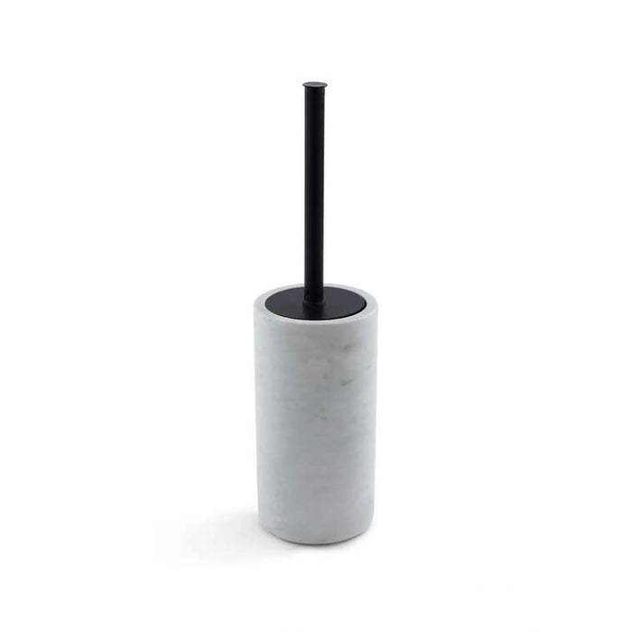 Elegance Marble Toilet Brush Holder Dia11.43X38.73Cm - White