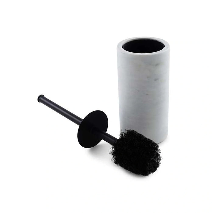 Elegance Marble Toilet Brush Holder Dia11.43X38.73Cm - White