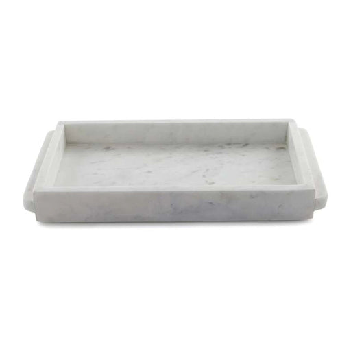 Elegance Marble Towel Tray - White Pan Home
