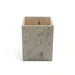 Elegance Marble Waste Bin 19.05X26Cm - White Pan Home