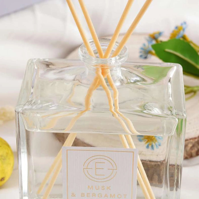 Elegance Musk Bergamot Reed Diffuser 300Ml - Blue
