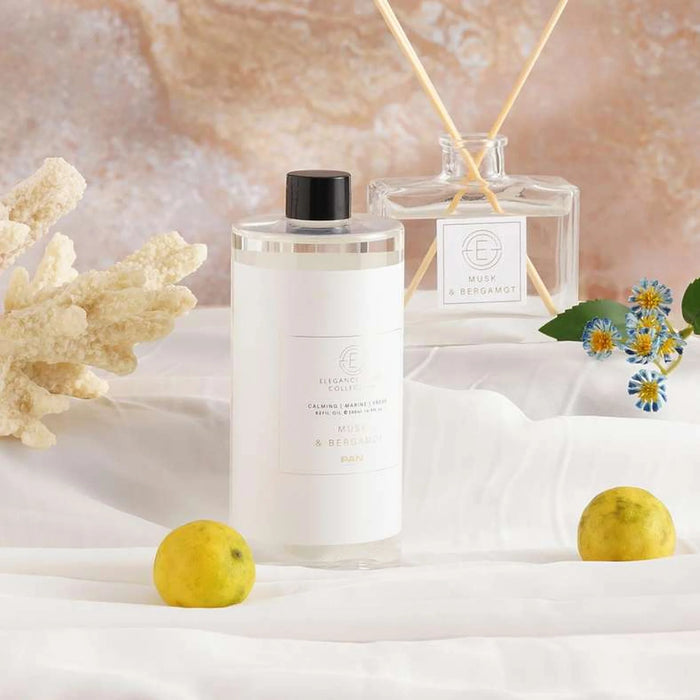 Elegance Musk Bergamot Refill Oil 500Ml - Blue