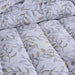 Elegant Flowers Microfiber Comforter - White/Grey Pan Home