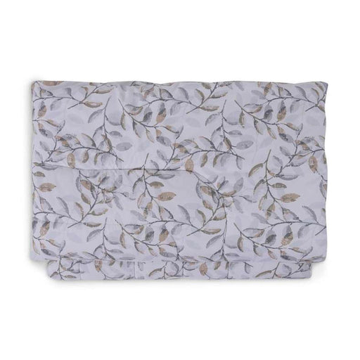 Elegant Flowers Microfiber Comforter - White/Grey Pan Home