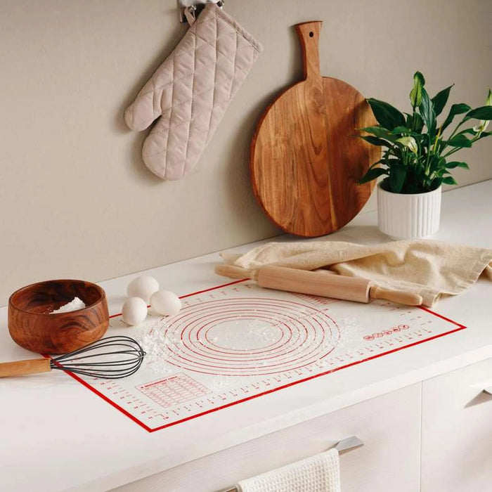 Elena Baking Mat 40X60Cm -White Red