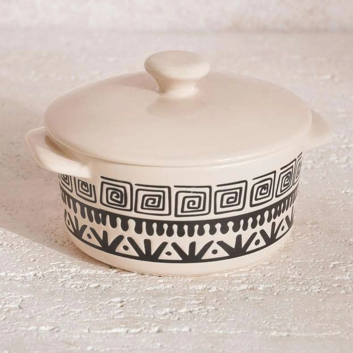 Eleni Ethnic Casserole 280Ml -Black & Beige