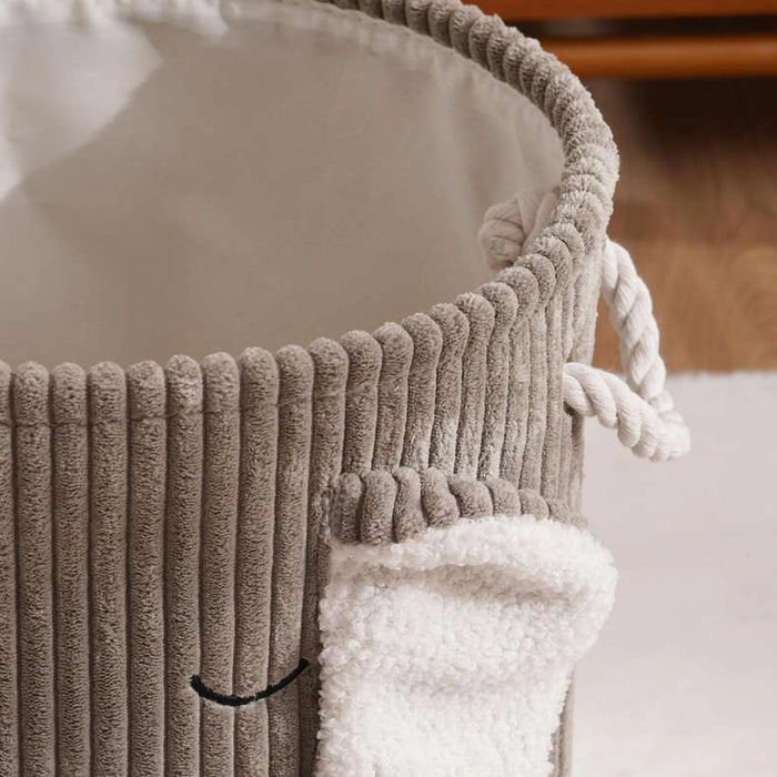 Elephant Storage Basket Dia 29X31Cm - Grey