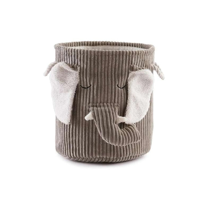 Elephant Storage Basket Dia 29X31Cm - Grey