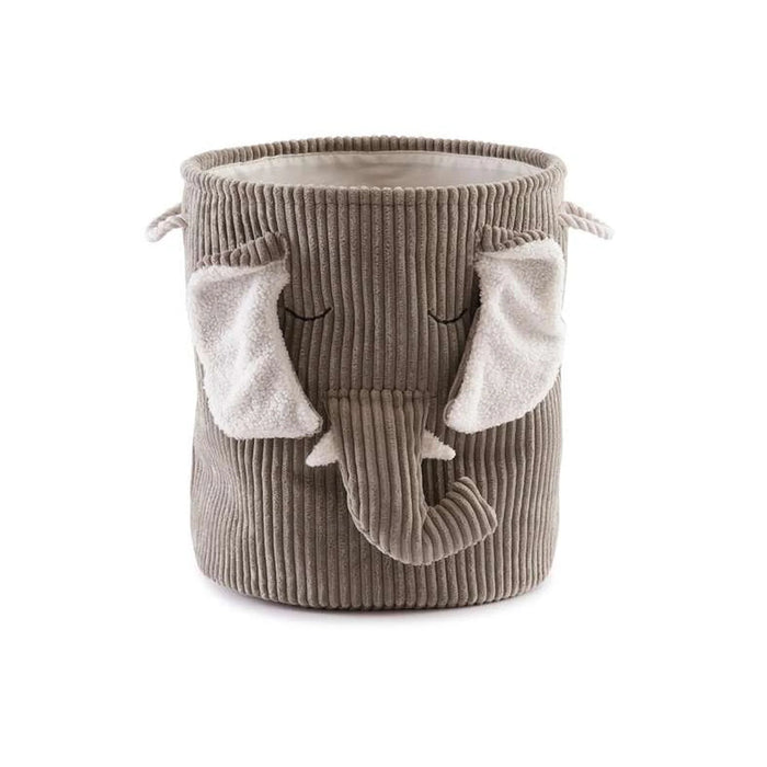 Elephant Storage Basket Dia 46X40Cm - Grey