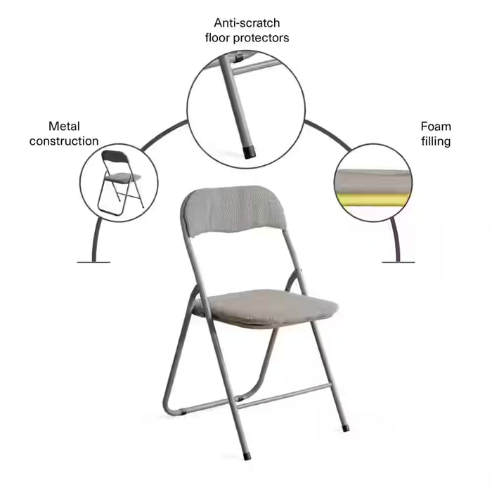 Elgin Folding Chair - Grey