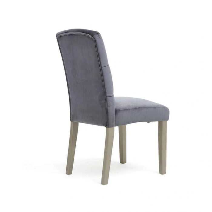 Elke Dining Chair With Tufting - Grey Gold Pan Home