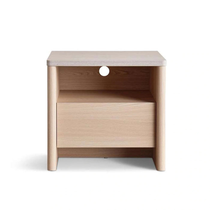 Ellery Night Stand With 1 Drawer - Natural Pan Home