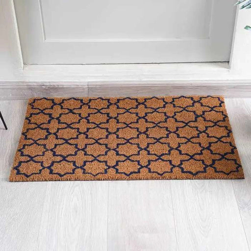 Ellie Door Mat -Natural/Black Pan Home
