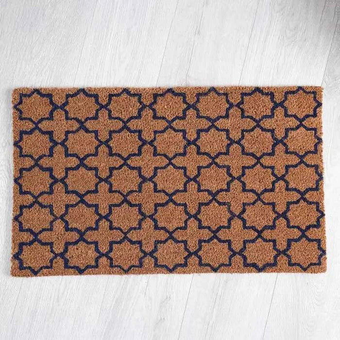 Ellie Door Mat -Natural/Black Pan Home