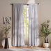 Ellington Organza Sheer 2 Piece Curtain Set 135X240Cm - Silver Grey Pan Home