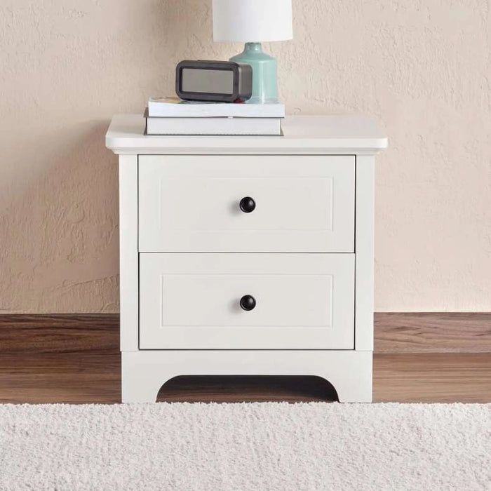 Ellon Kids Night Stand With 2 Drawer - White