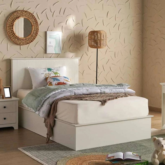 Ellon Kids Single Bed 120X200Cm - White Pan Home