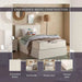 Ellon Kids Single Bed 120X200Cm - White Pan Home