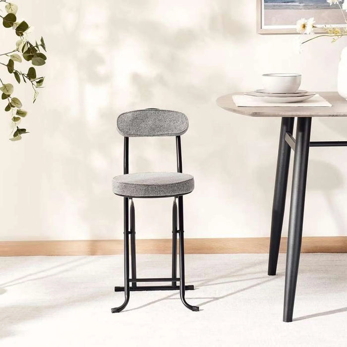 Elmer Folding Chair - Grey Black