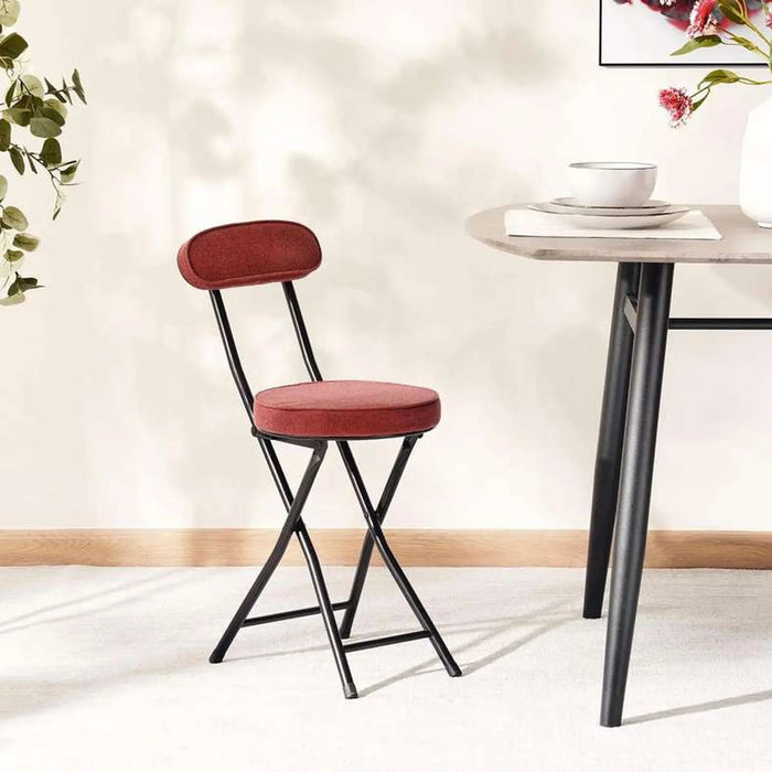Elmer Folding Chair - Red Black