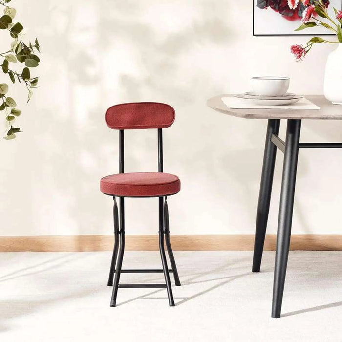 Elmer Folding Chair - Red Black