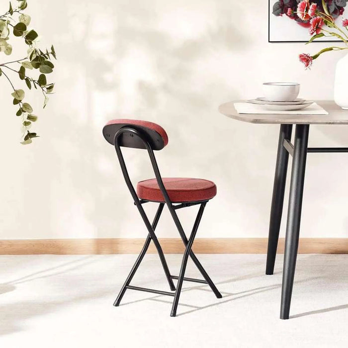 Elmer Folding Chair - Red Black