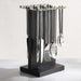 Elnaz 16-Piece Cutlery Set With Stand -Chrome Pan Home
