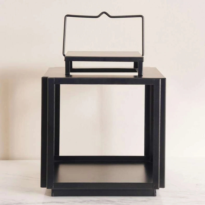Elnur Metal Lantern 25.5X25.5X29Cm - Black